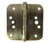 Hager RC184345 Antique Brass 4" Full Mortise 5/8" Radius Steel Residential Hinge