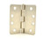 Hager RC174942D Brass Tone Dichromate 4" Full Mortise 1/4" Radius Steel Residential Hinge