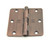 Hager RC174831210A Lacquered Antique Bronze 3-1/2" Full Mortise 1/4" Radius Steel Residential Hinge