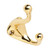 Ives 572A-US3 Polished Brass Aluminum Coat and Hat Hook