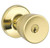 Dexter J54BYR605 Bright Brass Keyed Entry Byron Style Knob