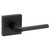 Kwikset 730LSLSQT-514 Iron Black Lisbon Privacy Lever with Square Rose