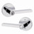 Kwikset 740HFLRDT-26 Polished Chrome Halifax Keyed Entry Lever with Round Rose