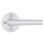 Kwikset 730MILRDT-26 Polished Chrome Milan Privacy Lever with Round Rose