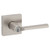 Kwikset 740LSLSQT-15 Satin Nickel Lisbon Keyed Entry Lever with square rose