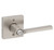 Kwikset 740LSLSQT-15 Satin Nickel Lisbon Keyed Entry Lever with square rose