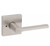 Kwikset 730LSLSQT-15 Satin Nickel Lisbon Privacy Lever with Square Rose