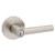 Kwikset 740MILRDT-15 Satin Nickel Milan Keyed Entry Lever with Round Rose