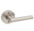 Kwikset 720MILRDT-15 Satin Nickel Milan Passage Lever with Round Rose