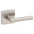 Kwikset 730MILSQT-15 Satin Nickel Milan Privacy Lever with Square Rose