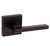 Kwikset 730HFLSQT-11P Venetian Bronze Halifax Privacy Lever with Square Rose