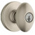 Kwikset 400AO-15 Satin Nickel Keyed Entry Aliso Knob