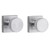 Kwikset 720PSKSQT-26D Satin Chrome Pismo Passage Knob with Square Rose