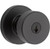 Kwikset 740PSKRDT-514 Iron Black Pismo Keyed Entry Knob with Round Rose