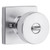 Kwikset 740PSKSQT-26D Satin Chrome Pismo Keyed Entry Knob with Square Rose