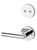 Kwikset 802CE/968MILRDT-26 Polished Chrome Chelsea Dummy Handleset with Milan Lever and Round Rose