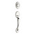 Kwikset 802CE/968MILSQT-26 Polished Chrome Chelsea Dummy Handleset with Milan Lever and Square Rose