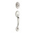 Kwikset 800CE/966MILRDT-26 Bright Chrome Chelsea Single Cylinder Handleset with Milan Lever and Round Rose