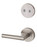 Kwikset 802AN/968MILRDT-15 Satin Nickel Arlington Dummy Handleset with Milan Lever and Round Rose