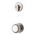 Kwikset 800AUH/966H-US15 Satin Nickel Austin Single Cylinder Handleset with Hancock Knob