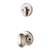 Kwikset 800AUH/966L-15 Satin Nickel Austin Single Cylinder Handleset with Laurel Knob