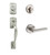 Kwikset 800AVH/966HFLRDT-15 Satin Nickel Avalon Single Cylinder Handleset with Halifax Lever and Round Rose