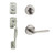 Kwikset 800AVH/966LSLRDT-15 Satin Nickel Avalon Single Cylinder Handleset with Libson Lever and Round Rose