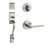 Kwikset 800HE/966LSLRDT-15 Satin Nickel Hawthorne Single Cylinder Handleset with Libson Lever and Round Rose