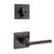 Kwikset 800AN/966LSLSQT-11P Venetian Bronze Arlington Single Cylinder Handleset with Libson Lever and Square Rose
