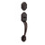 Kwikset 800AUH/966DNL-11P Venetian Bronze Austin Single Cylinder Handleset with Dorian Lever