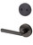 Kwikset 802AVH/968MILRDT-11P Venetian Bronze Avalon Dummy Handleset with Milan Lever and Round Rose