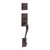 Kwikset 800HE/966HFLSQT-11P Venetian Bronze Hawthorne Single Cylinder Handleset with Halifax Lever and Square Rose