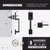 Kwikset 815SCEXHFLSQT-514 Passage San Clemente Handleset with Halifax Lever with Square Rose Interior Trim No Deadbolt with 6AL Latch and RCS Strike Matte Black Finish