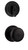 Kwikset 966H-514 Iron Black Hancock Knob Single Cylinder Handleset (Interior Side Only)