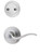 Kwikset 968TNLLH-26D Left Hand Tustin Lever Interior Dummy Handleset Trim Satin Chrome Finish
