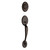 Kwikset 800CE/966L-11P Venetian Bronze Chelsea Single Cylinder Handleset with Laurel Knob