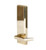 Dormakaba QET120E605 Polished Brass Dummy Escutcheon with Sierra Lever