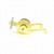 Schlage S40D-FLA-605 Bright Brass Flair Privacy Handle