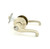 Schlage S80PD-FLA-619 Satin Nickel Storeroom Lock Flair Handle