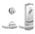 Schlage CS210-CAM-625 Polished Chrome Camelot Style Single Locking Entrance with Lever