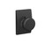 Schlage F10BWE622CEN Matte Black Passage Bowery Style Knob with Century Rose