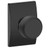 Schlage F10BWE622CEN Matte Black Passage Bowery Style Knob with Century Rose