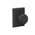 Schlage F10BWE622ADD Matte Black Passage Bowery Style Knob with Addison Rose