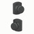 Schlage F10BWE622GRW Matte Black Passage Bowery Style Knob with Greenwich Rose