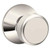 Schlage F10BWE618 Polished Nickel Passage Bowery Style Knob