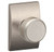 Schlage F10BWE619CEN Satin Nickel Passage Bowery Style Knob with Century Rose