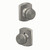 Schlage F10BWE619GRW Satin Nickel Passage Bowery Style Knob with Greenwich Rose