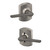 Schlage F10LAT619GRW Satin Nickel Passage Latitude Style Lever with Greenwich Rose