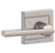 Schlage F10LAT619ULD Satin Nickel Passage Latitude Style Lever with Upland Rose