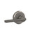 Schlage F10LAT619GSN Satin Nickel Passage Latitude Style Lever with Greyson Rose